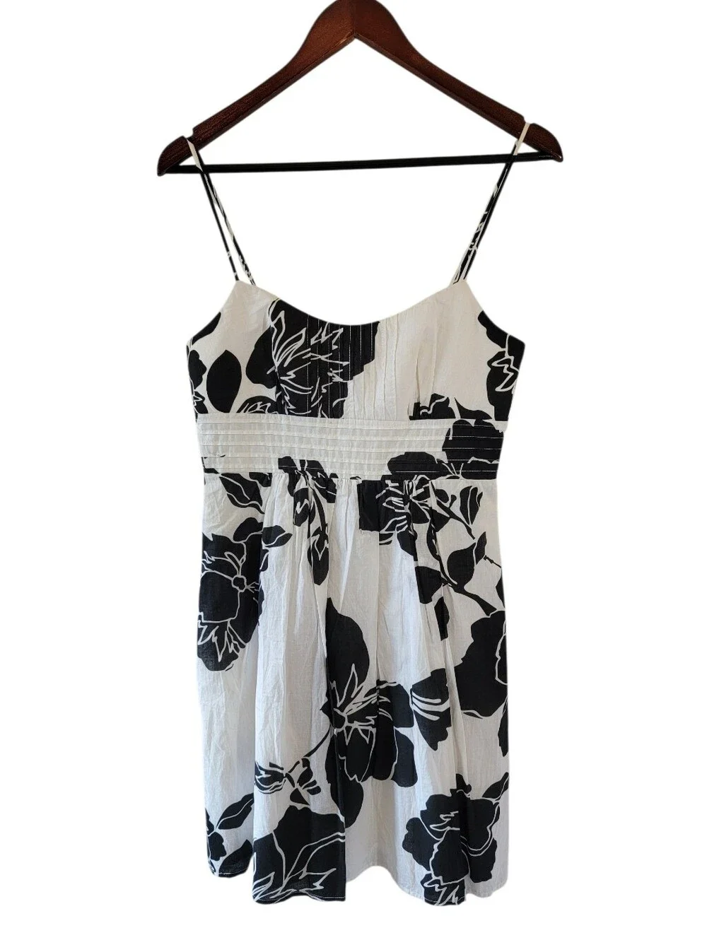 Rampage Y2K Floral Babydoll Dress Sz 7/S Spaghetti Strap Flowy Fairy Cotton - Picture 9 of 9